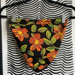 Solid & Striped handkerchief scarf bikini set